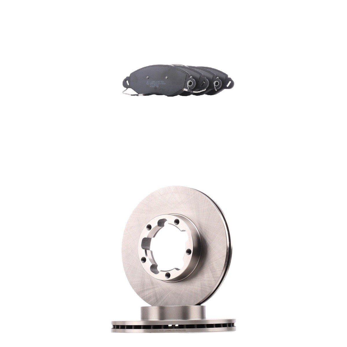 RIDEX Bremžu komplekts, Disku bremzes 3405B2865 RIDEX Bremžu komplekts NISSAN 3405B2865