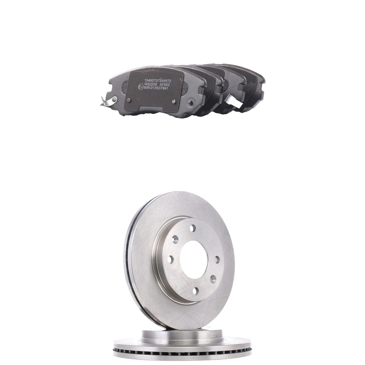 RIDEX Remschijven en blokken 3405B2913 3405B2913 Remmenset HYUNDAI H350 RIDEX