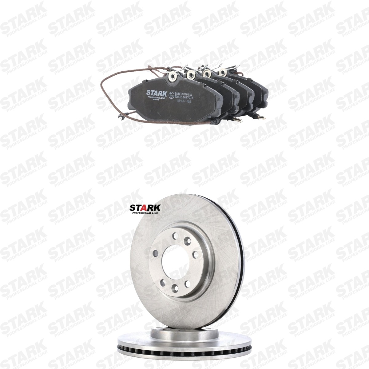 STARK Bremseskiver og -klosser SKBK-10992940 Bremseklosser og skiver STARK 5008 SKBK-10992940 billige