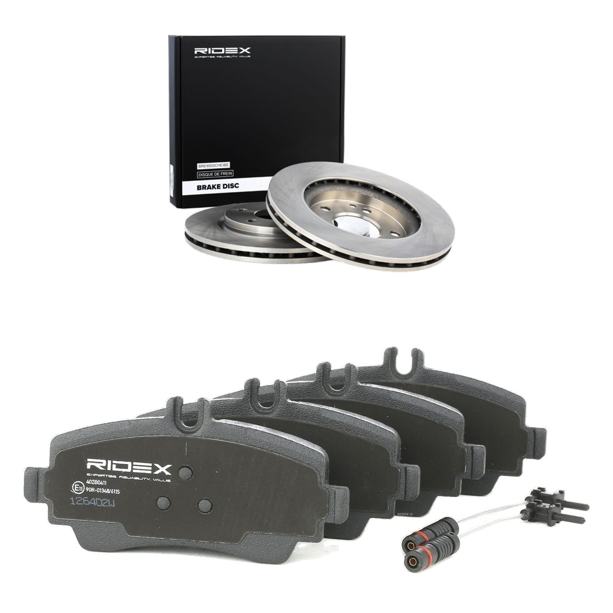 RIDEX Bromssats, skivbroms 3405B2947 3405B2947 RIDEX bromssats MERCEDES-BENZ VITO