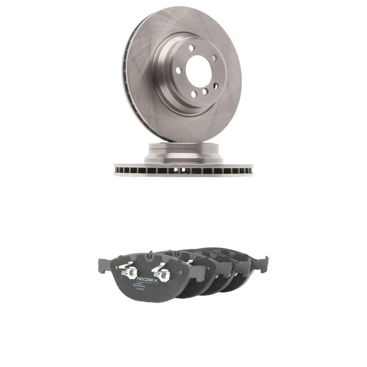 RIDEX Bremseskiver og klodser 3405B2949 3405B2949 Bremsesæt RIDEX BMW 2-serie
