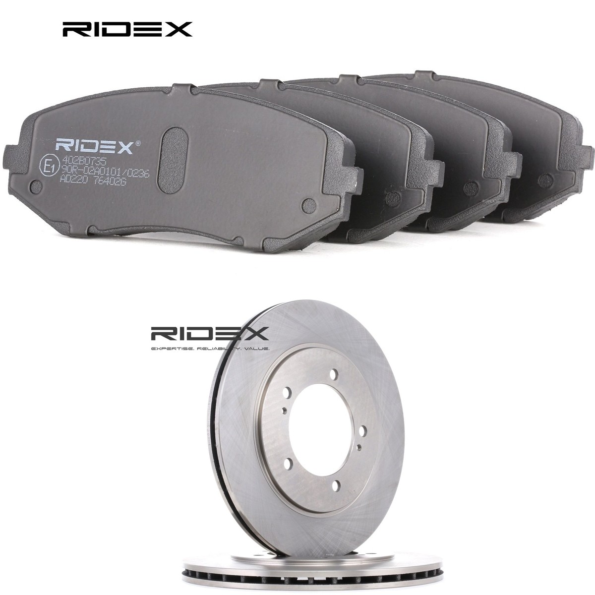 RIDEX Bromssats, skivbroms 3405B3057 3405B3057 RIDEX bromssatser Suzuki SJ 410