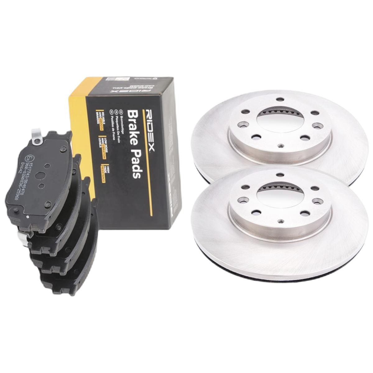 RIDEX Remschijven en blokken 3405B3058 Remblokken en -schijven RIDEX 323 3405B3058 goedkoop