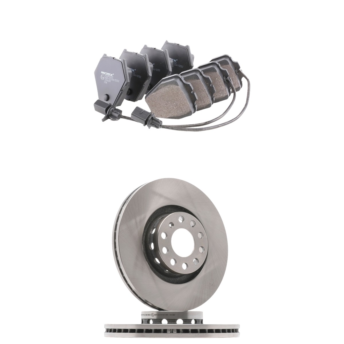 RIDEX Pidurikomplekt, ketaspidur 3405B3086 3405B3086 Pidurikomplekt RIDEX VOLKSWAGEN SHARAN