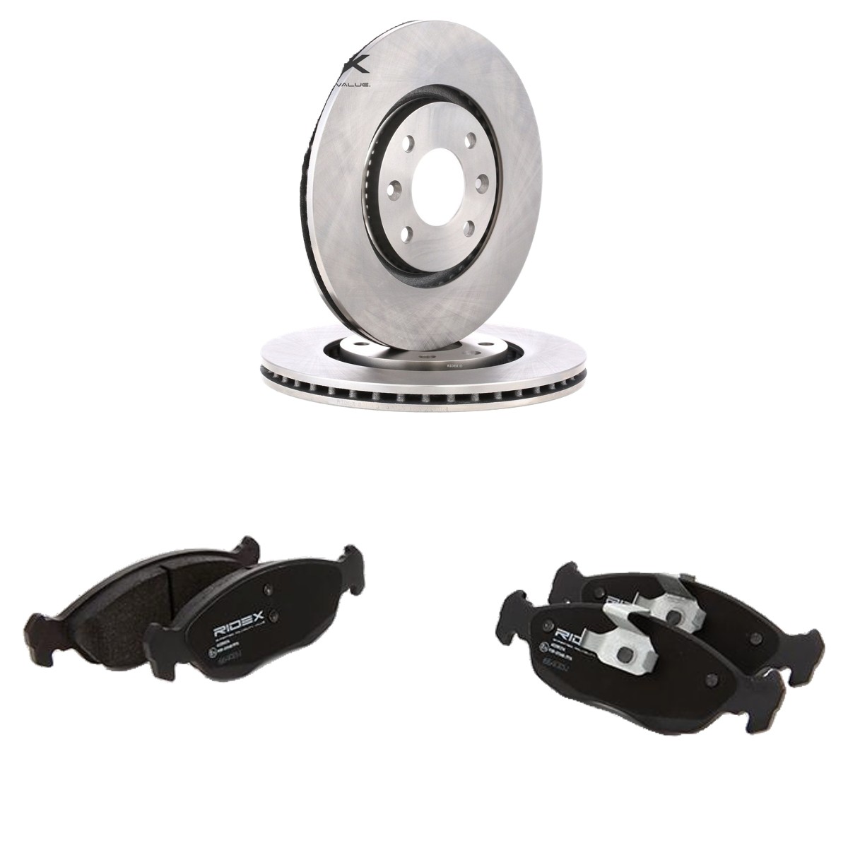 RIDEX Remschijven en blokken 3405B3162 3405B3162 Remmenset PEUGEOT 205 RIDEX