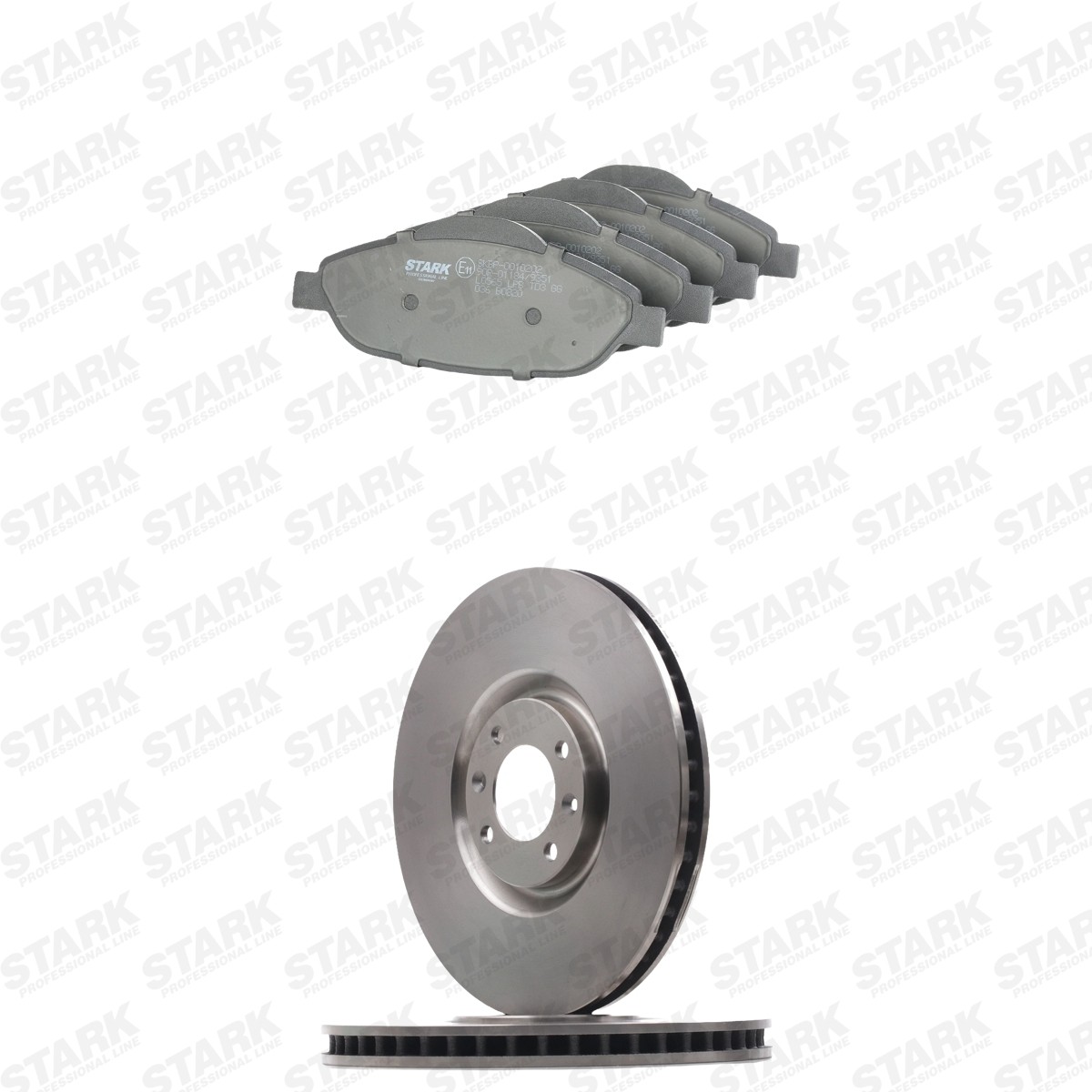 STARK Bremseskiver og -klosser SKBK-10993171 SKBK-10993171 Bremsekit PEUGEOT 5008 STARK