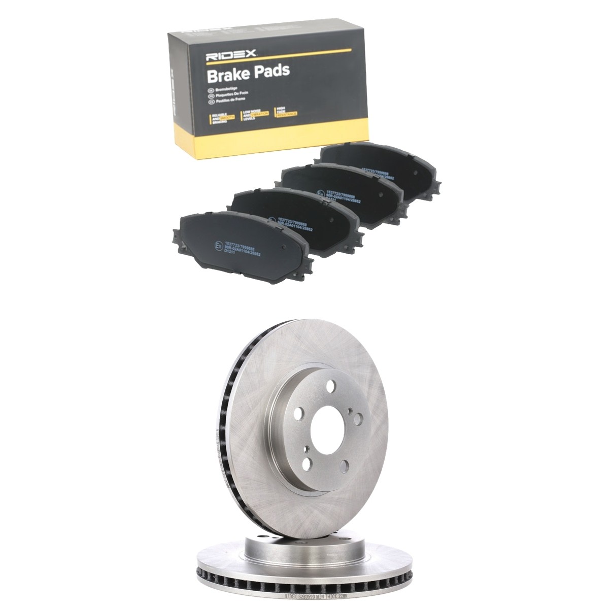 RIDEX Σετ φρένων, δισκόφρενα 3405B3219 Τακάκια και δισκόπλακες RIDEX Toyota GT 86 3405B3219