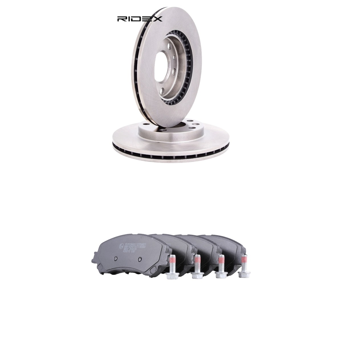 RIDEX Pidurikomplekt, ketaspidur 3405B3238 3405B3238 Pidurikomplekt RENAULT 4 RIDEX