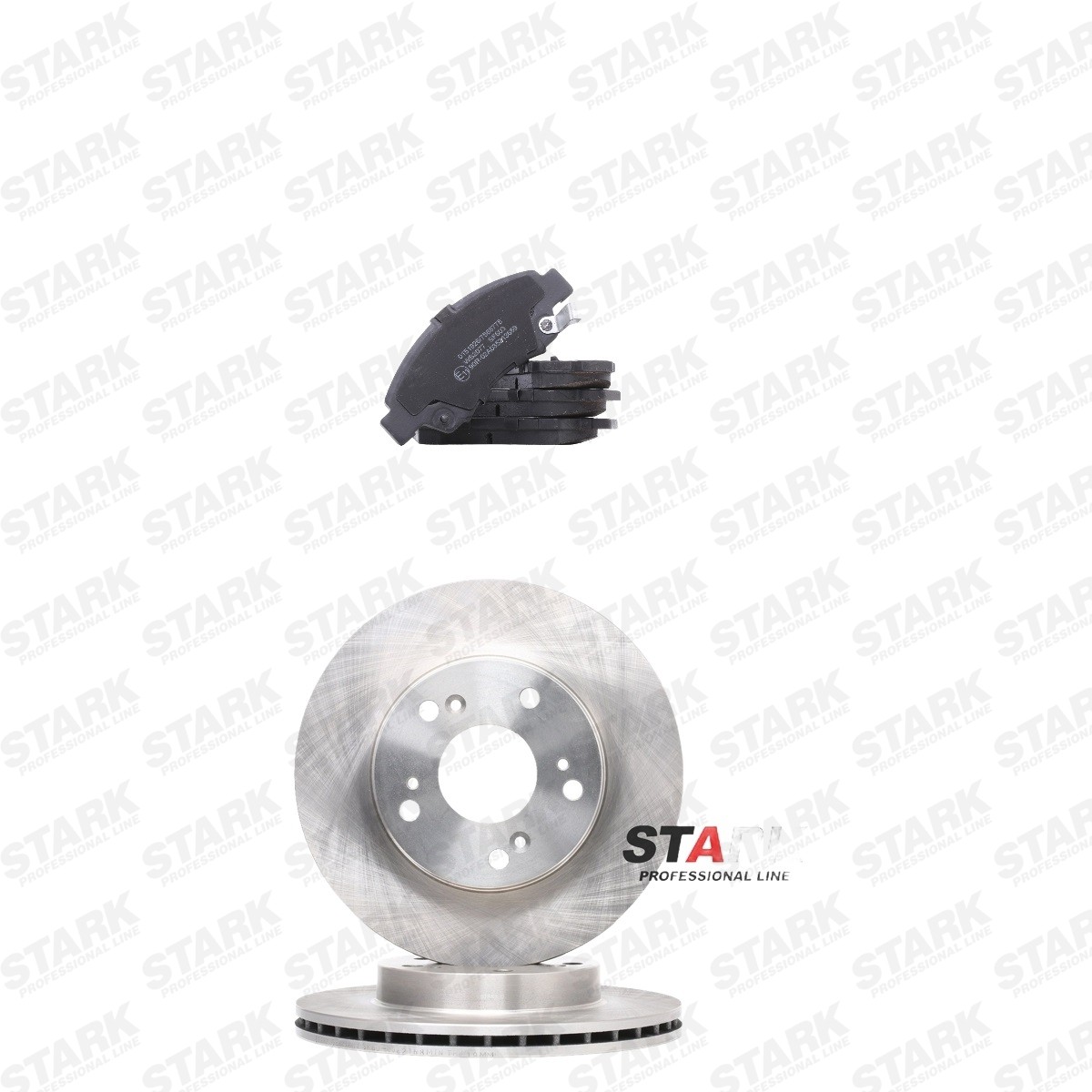 STARK Bromssats, skivbroms SKBK-10993242 SKBK-10993242 STARK bromsskivor och -belägg HONDA CRX