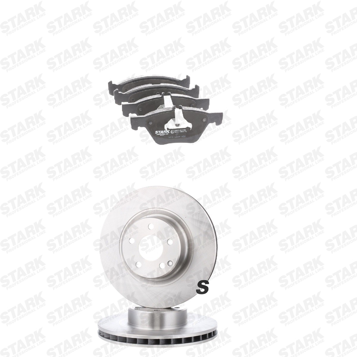 STARK Bromssats, skivbroms SKBK-10993273 SKBK-10993273 STARK bromsbelägg och bromsskivor MERCEDES-BENZ V-klass