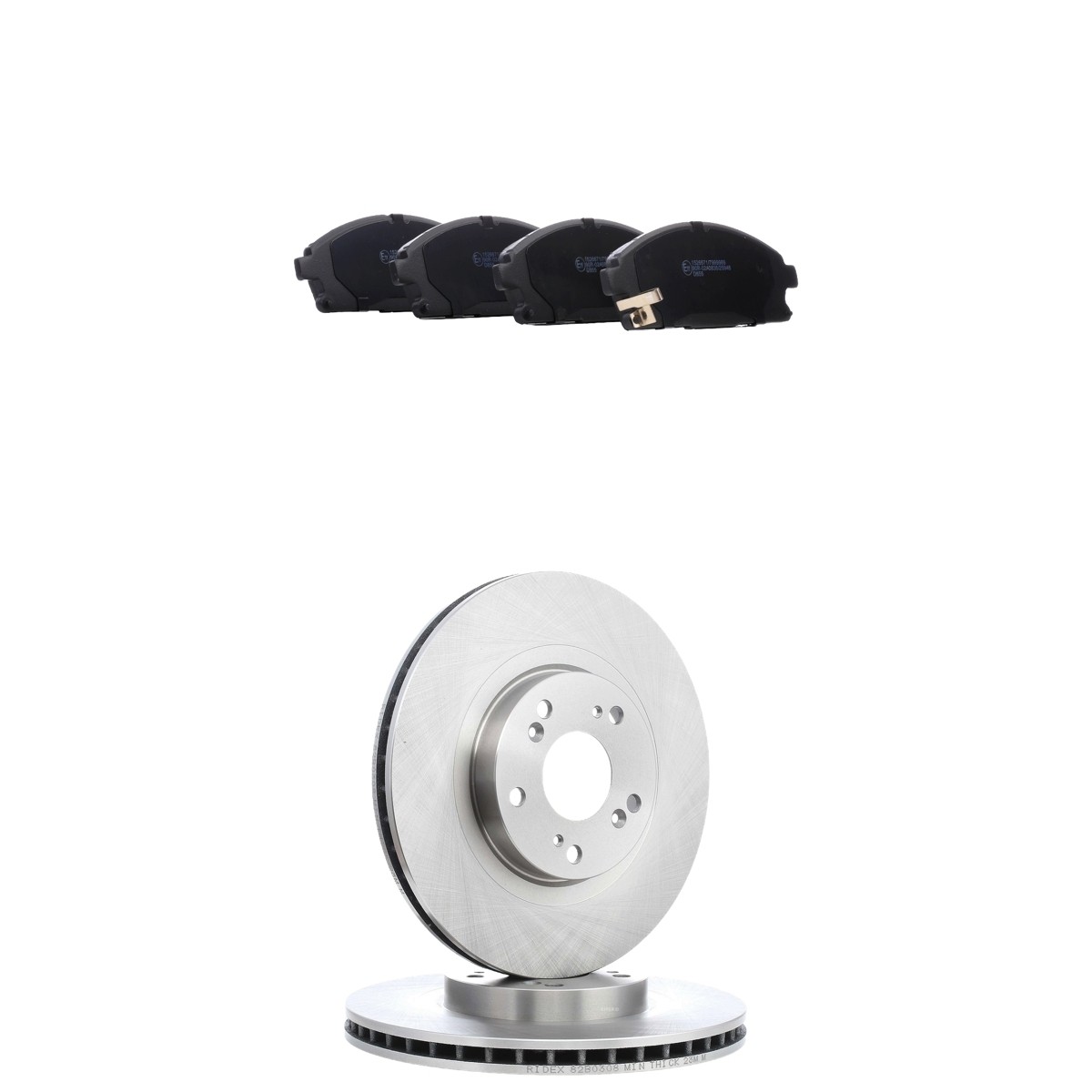 RIDEX Bremseskiver og klodser 3405B3275 Bremse-kit RIDEX Honda LOGO 3405B3275