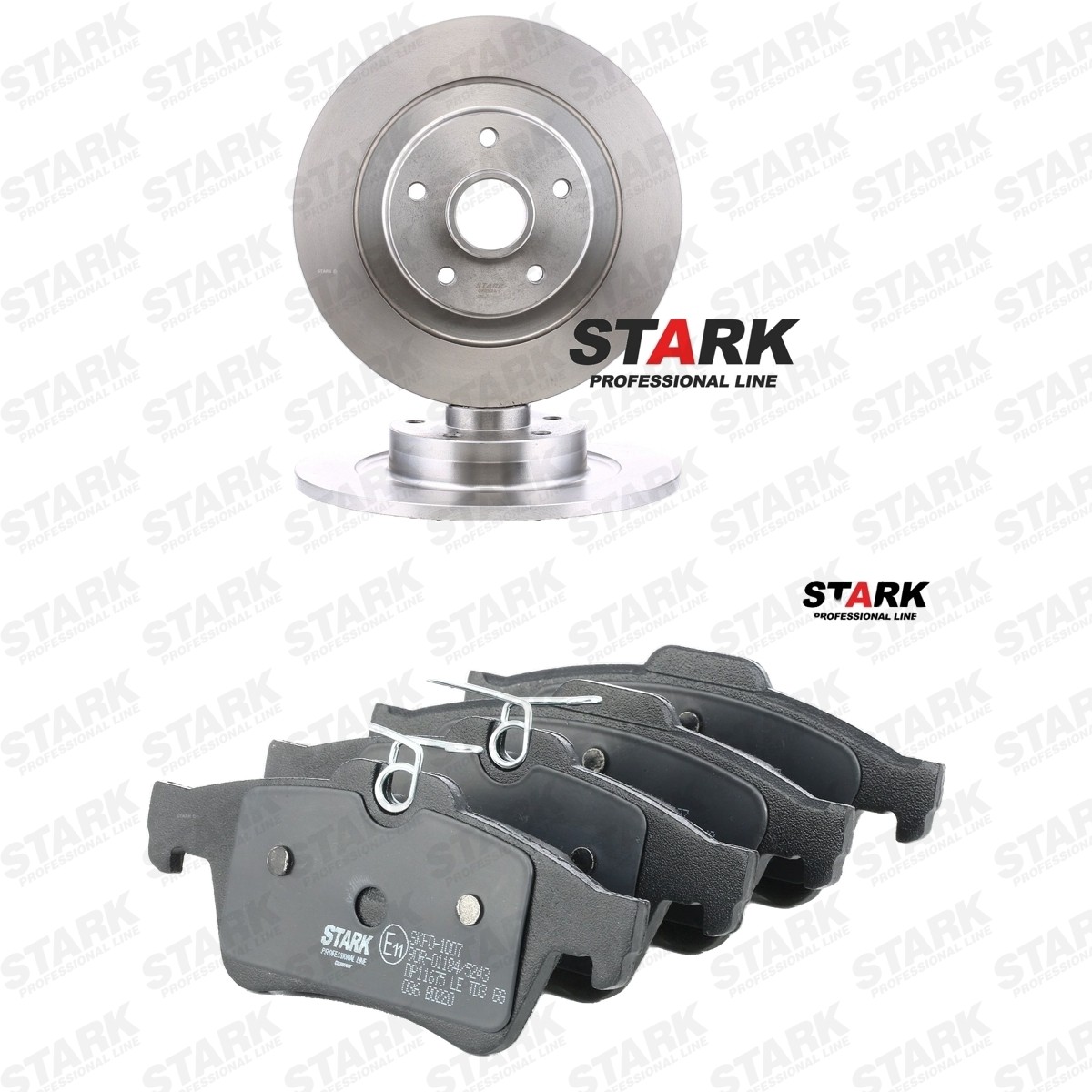 STARK Bremseskiver og -klosser SKBK-10993310 SKBK-10993310 Bremsekit RENAULT TRAFIC STARK
