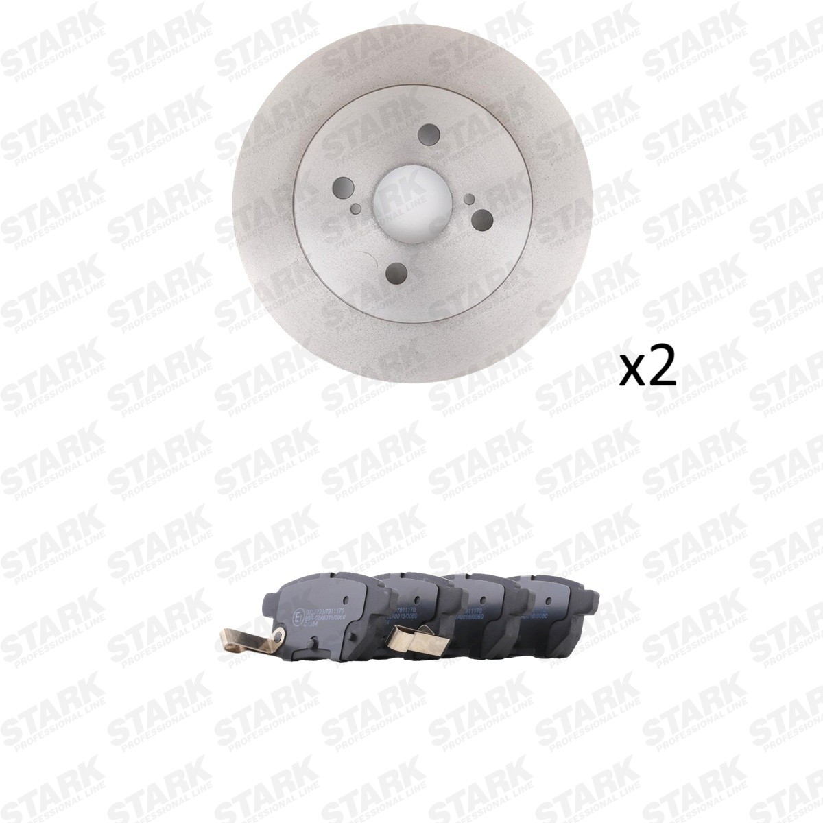 STARK Kit dischi e pastiglie SKBK-10993313 SKBK-10993313 costo Kit dischi e pastiglie STARK TOYOTA HIACE