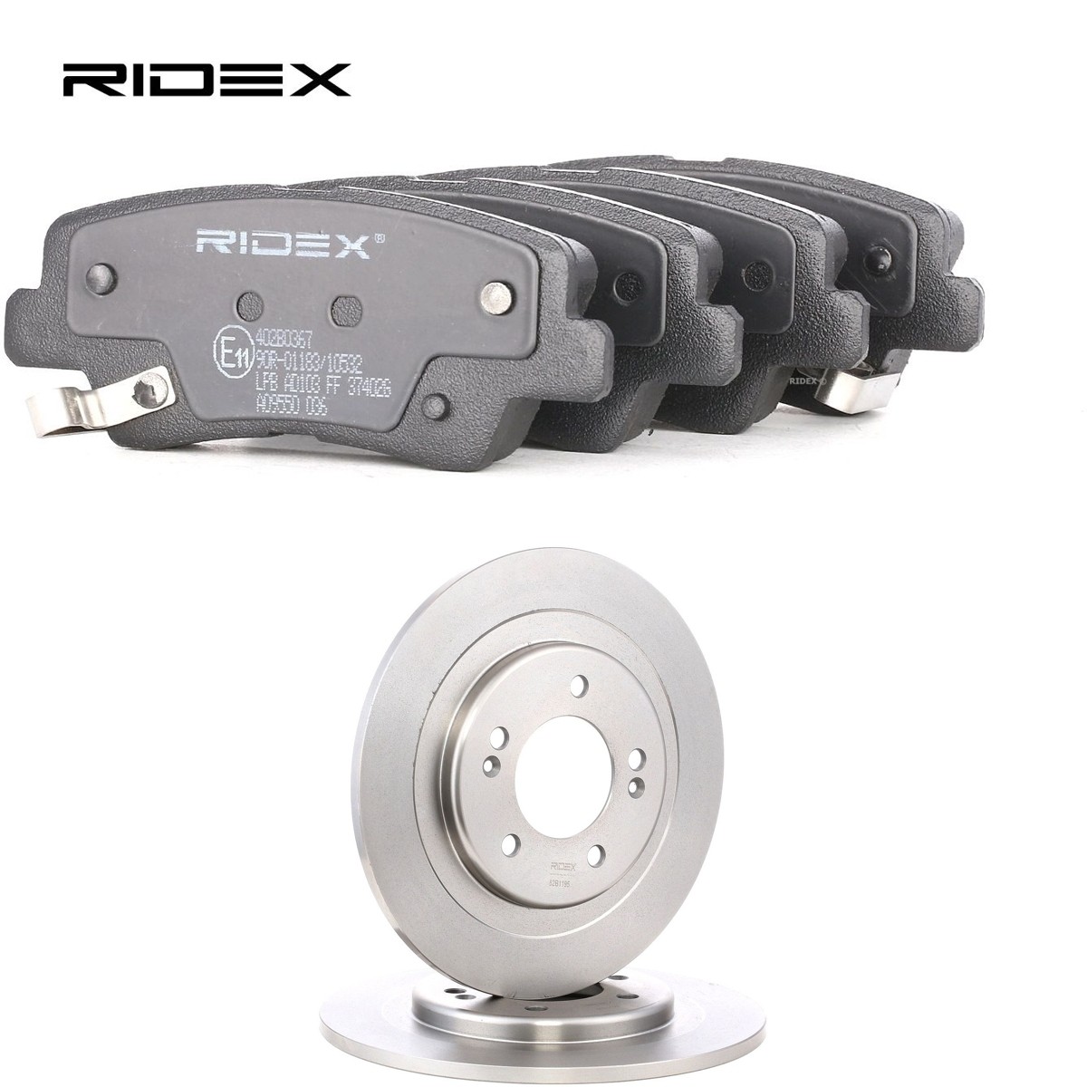 RIDEX Sada bŕzd, Kotúčová brzda 3405B3314 3405B3314 Sada bŕzd RIDEX HYUNDAI GRANDEUR