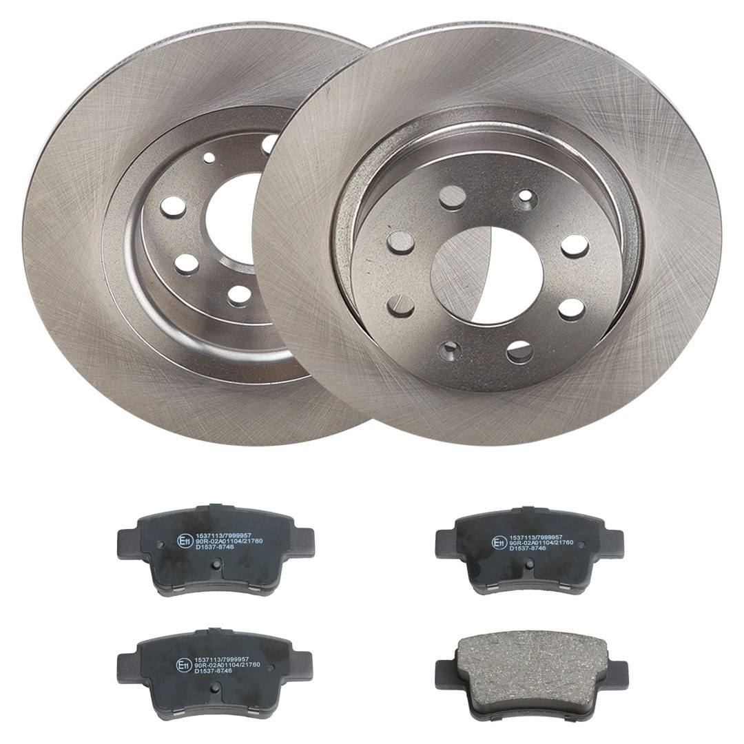 RIDEX Bremseskiver og -klosser 3405B3316 3405B3316 Bremsesett FIAT PANDA RIDEX