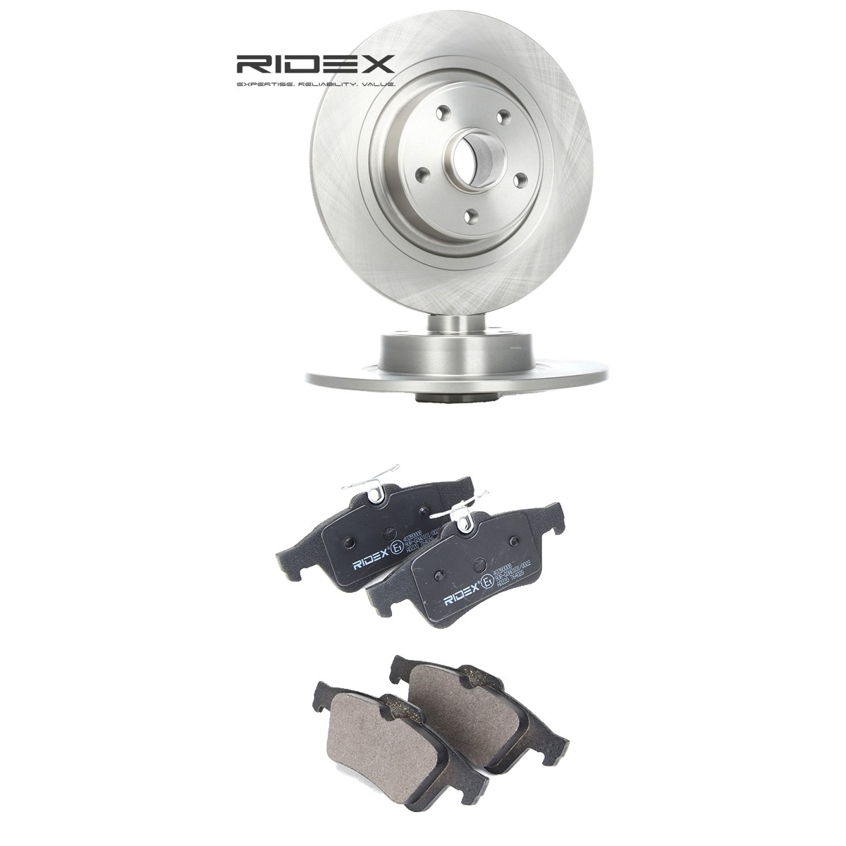RIDEX Pidurikomplekt, ketaspidur 3405B3324 Pidurikomplekt RIDEX Renault 4 3405B3324