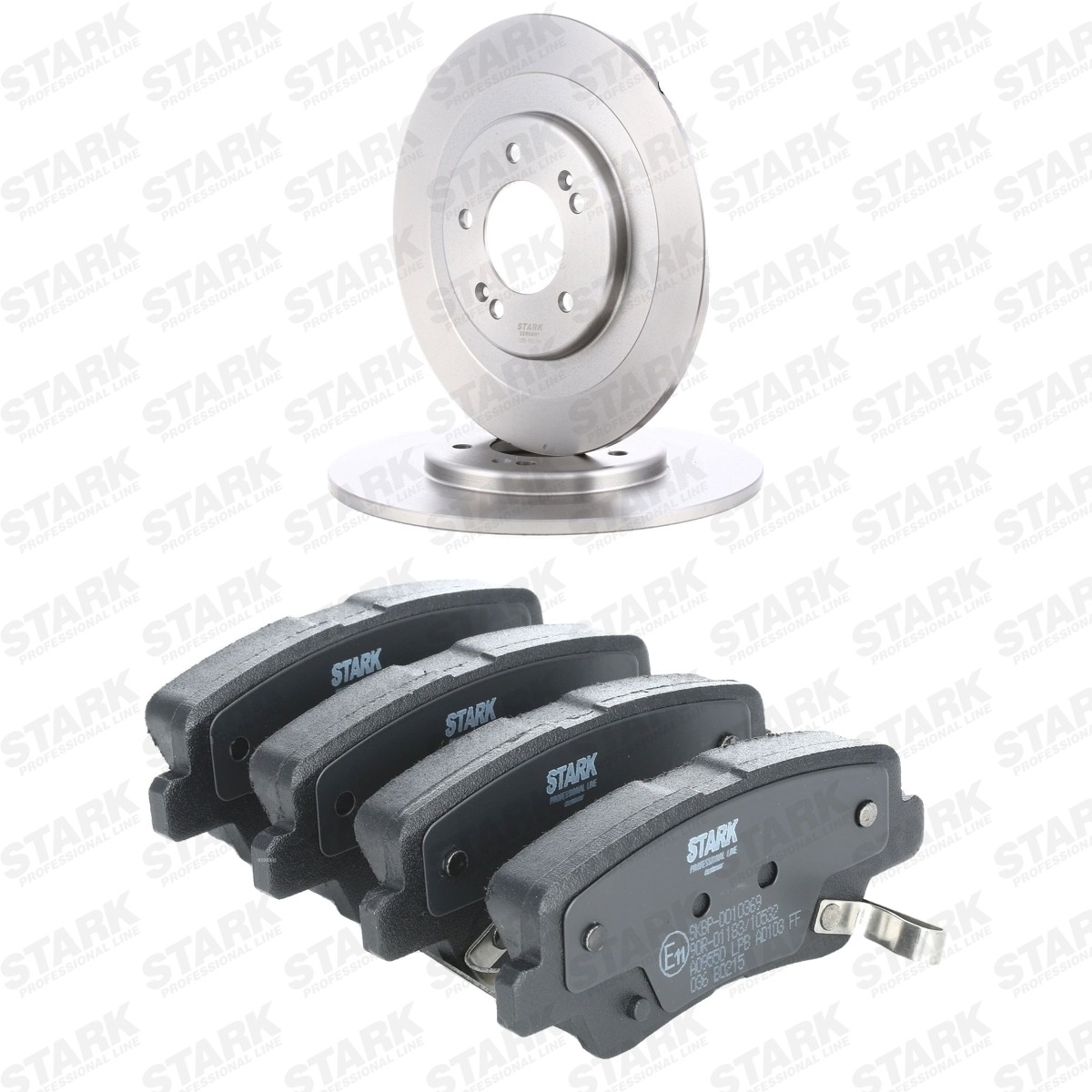 STARK Bremžu komplekts, Disku bremzes SKBK-10993342 SKBK-10993342 Bremžu komplekts HYUNDAI H350 STARK