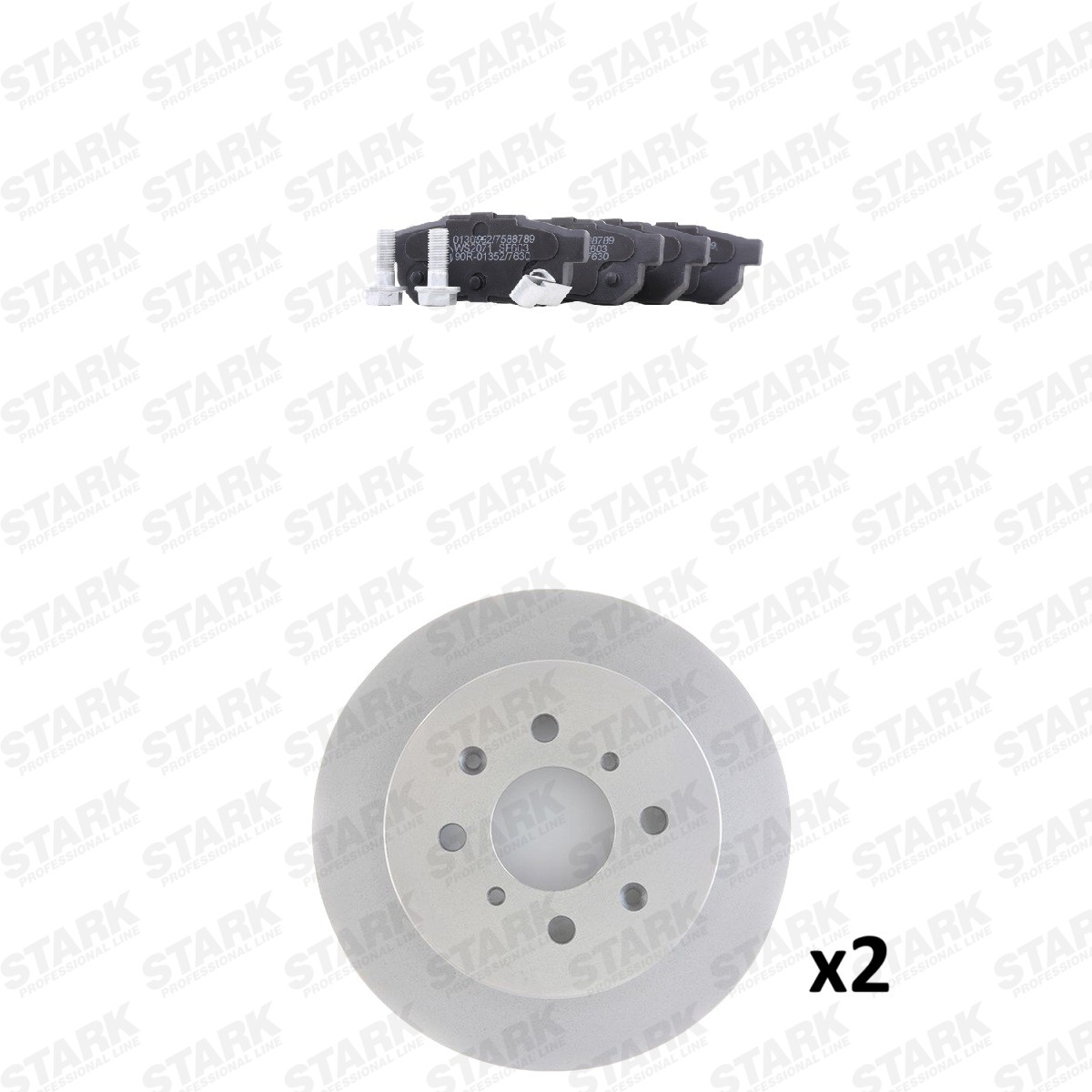 STARK Bromssats, skivbroms SKBK-10993362 SKBK-10993362 STARK bromssats HONDA CRX
