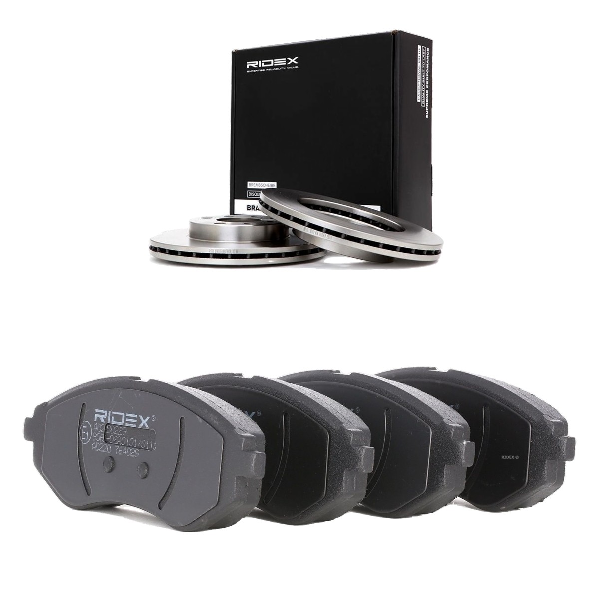 RIDEX Kit de travões 3405B3378 Discos e pastilhas de travão RIDEX Chevrolet EPICA 3405B3378