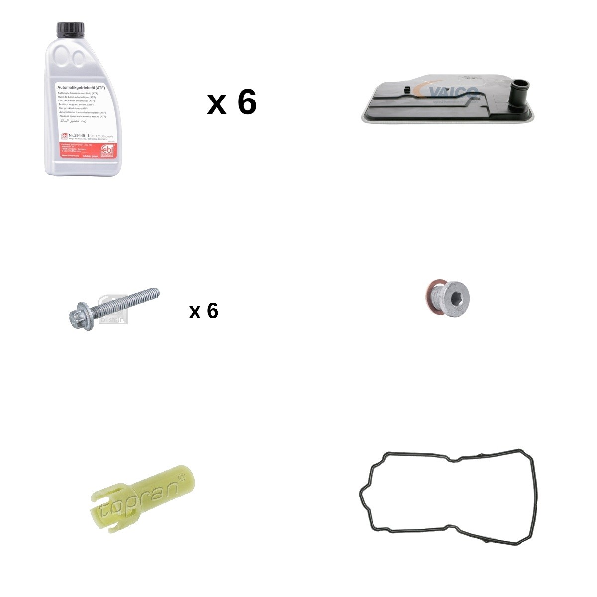 RIDEX Kit de vidange pour boîte automatique 4921O0086 RIDEX Jeu de pièces, vidange boîte automatique AUDI 4921O0086