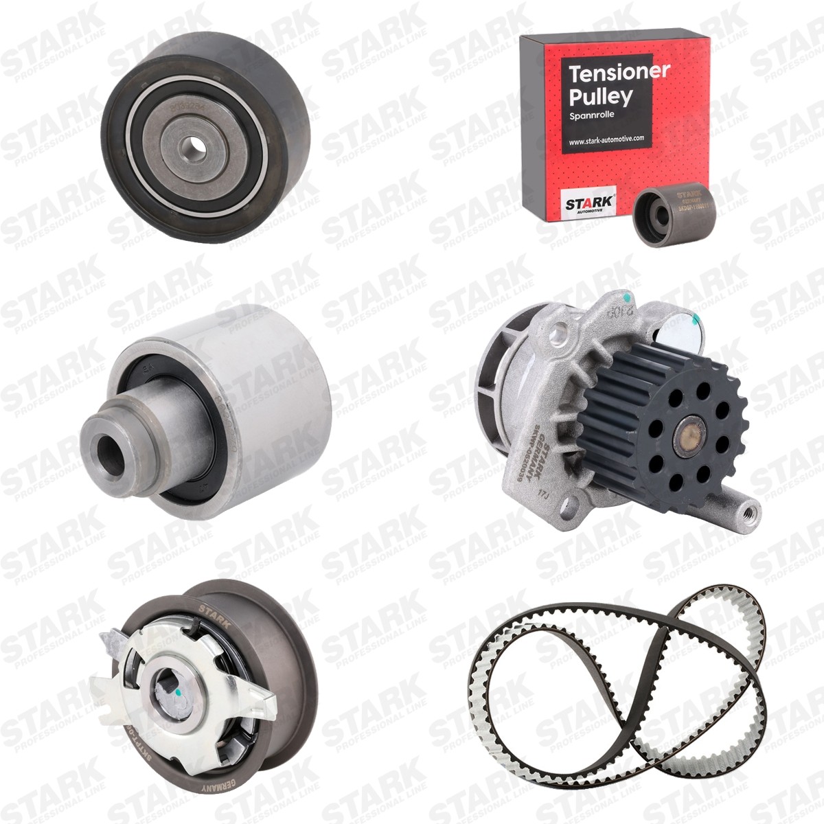 STARK Kit de distribution + pompe à eau SKWPT-0750626 Kit complet de distribution STARK LEON SKWPT-0750626 pas cher
