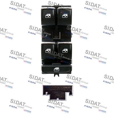 SIDAT Interruttore, Alzacristallo 5.145570A2 5.145570A2 Pulsantiera SIDAT Volkswagen