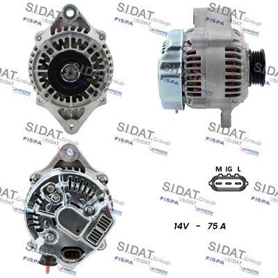 SIDAT Generator A12DE1216A2 A12DE1216A2 SIDAT dynastart SUZUKI LIANA