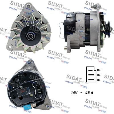 SIDAT Generaator A12LU0058 SIDAT A12LU0058 Generaator Rover 2000 P6 odav
