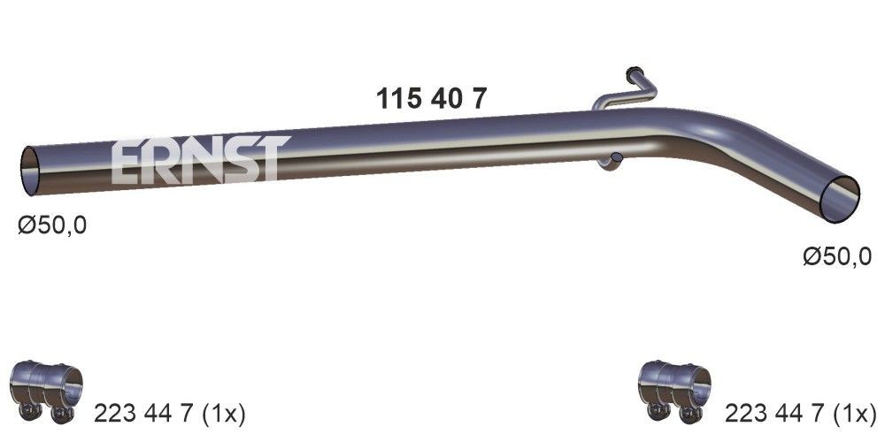ERNST Avgasrör 115407 ERNST 115407 avgasrör Audi A1 8x pris