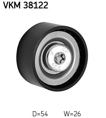 SKF Deflection / Guide Pulley, v-ribbed belt VKM 38122 SKF VKM 38122 Sprinter 907 guide pulley replacement
