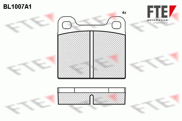 FTE Kit pastiglie freni 9010003 9010003 FTE Pasticche dei freni SAAB prezzo