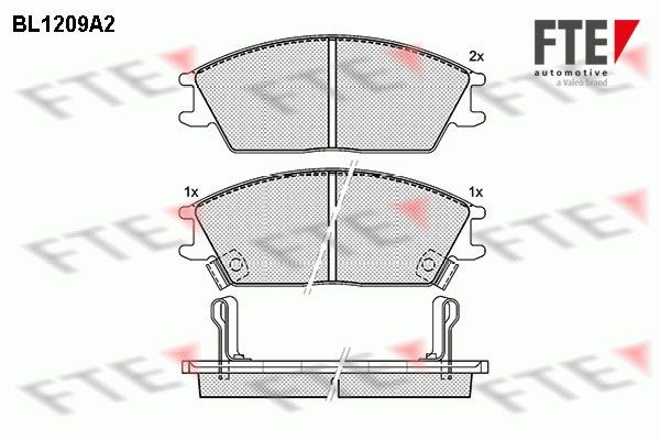FTE Piduriklotsid 9010062 9010062 FTE Pidurikattekomplekt, ketaspidur Honda odav