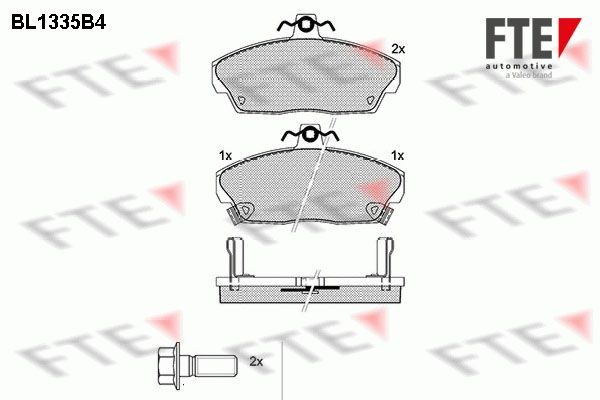 FTE Piduriklotsid 9010126 9010126 FTE Klotsid Honda odav