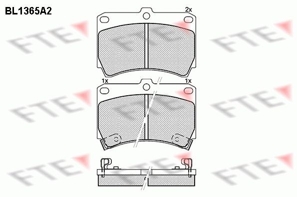 FTE Bremseklosser 9010143 pris Klosser Mazda DW 9010143 FTE