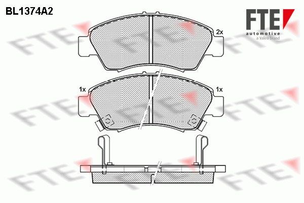 FTE Piduriklotsid 9010151 9010151 FTE Piduriklots Honda odav