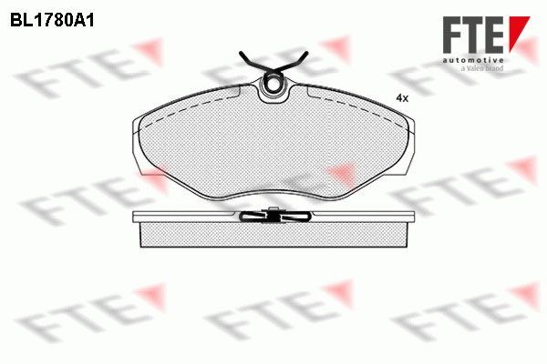 FTE Τακάκια φρένων 9010349 Τακάκια δισκόφρενων FTE Opel INSIGNIA 9010349