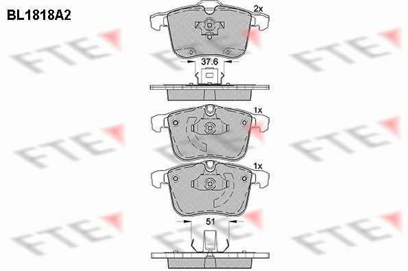 FTE Remblokken 9010396 Remblokset FTE SAAB 9010396