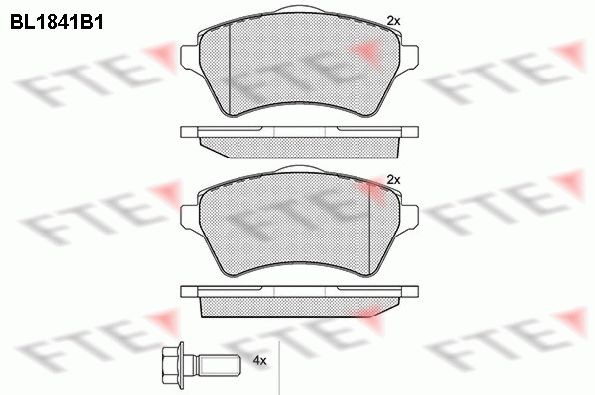FTE Plaquettes de frein 9010419 Kit de plaquettes de frein LAND ROVER FTE 9010419