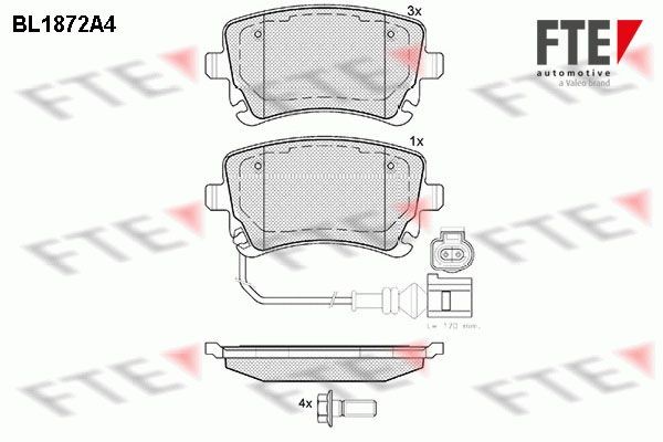 FTE Bromsbelägg 9010453 DAIHATSU bromskloss FTE 9010453