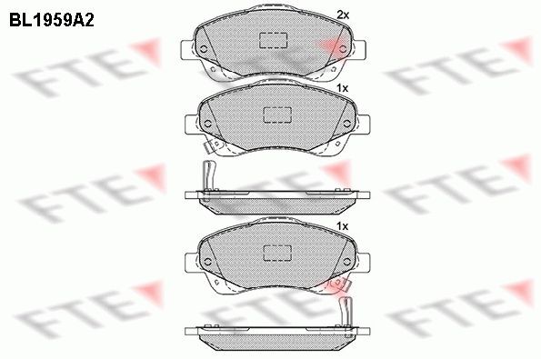 FTE Bremseklosser 9010545 Bremseklosser FTE CELICA 9010545 billige