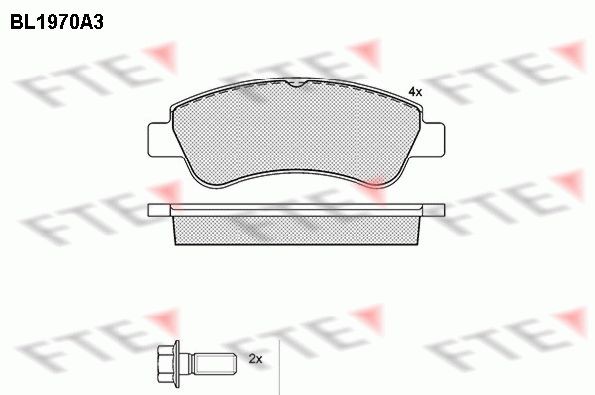FTE Kit pastiglie freni 9010554 9010554 costo Pastiglie dei freni VAUXHALL INSIGNIA FTE