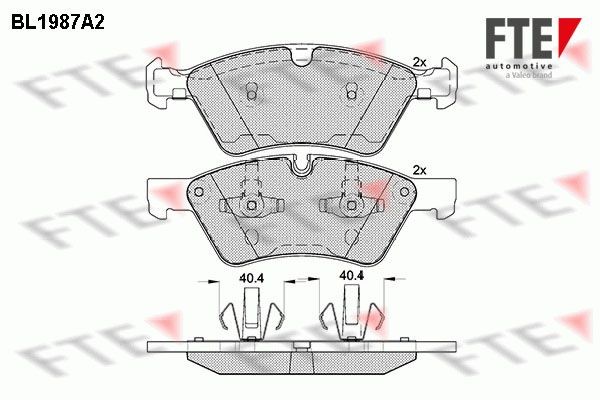FTE Bromsbelägg 9010577 9010577 FTE bromsbelägg MERCEDES-BENZ VANEO