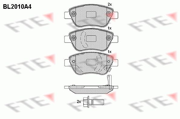 FTE Τακάκια φρένων 9010596 Τακάκια FTE INSIGNIA 9010596 φθηνά