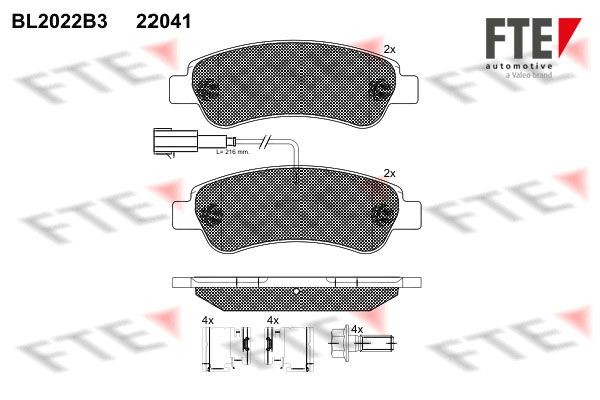 FTE Τακάκια φρένων 9010609 Τακάκια δισκόφρενων FTE INSIGNIA 9010609 φθηνά