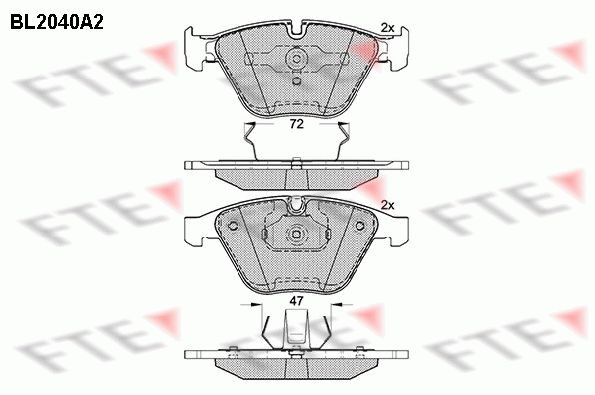 FTE Brzdové doštičky/platničky 9010626 Platničky FTE Rad 3 9010626 lacné