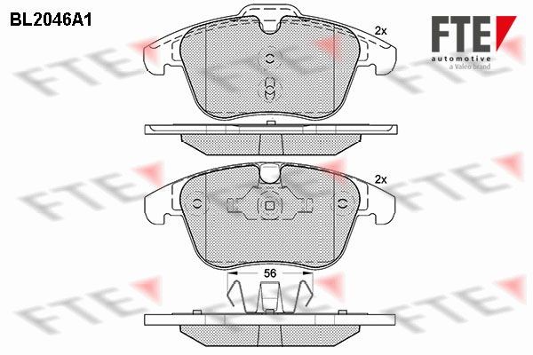 FTE Plaquettes de frein 9010632 FTE Plaquettes de frein LAND ROVER 9010632