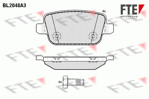 FTE Plaquettes de frein 9010634 Plaquettes de frein FTE LAND ROVER 9010634