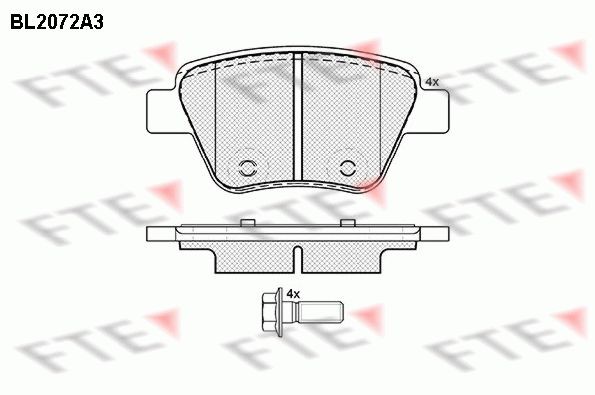 FTE Kit pastiglie freni 9010656 9010656 Pastiglie dei freni Volkswagen EOS FTE costo