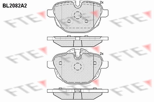 FTE Bremseklodser 9010666 9010666 Bremseklodssæt BMW X3 FTE