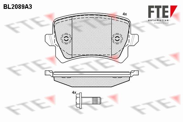 FTE Τακάκια φρένων 9010673 Τακάκια δισκόφρενων FTE LEON 9010673 φθηνά